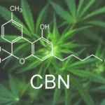 Image de la molécule de CBN illustrant l'article CBN et CBD : Les bienfaits sur le sommeil